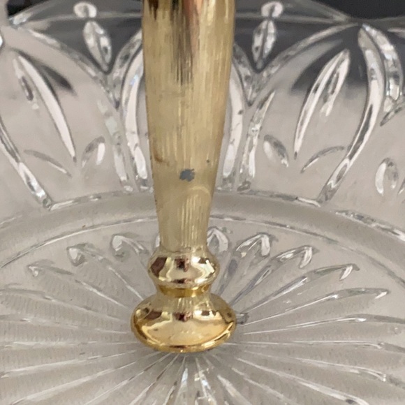 Vintage (antique) crystal layered serving dish - Picture 6 of 7